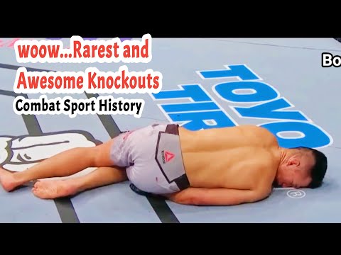 Видео: Самые редкие и впечатляющие нокауты в истории боевых видов спорта, ММА, бокса