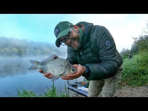 Видео: Ловля Фидером на Реке или Неман Раздает даже Карасей! Серия 1.