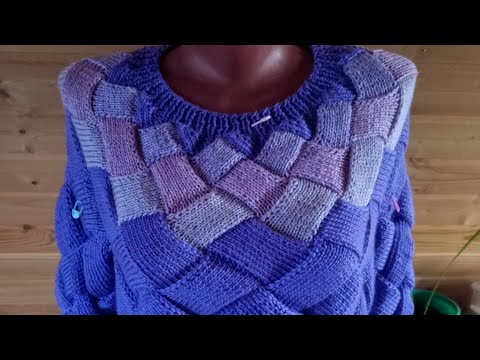 Видео: МК джемпер энтерлак ( кокетка) часть 1