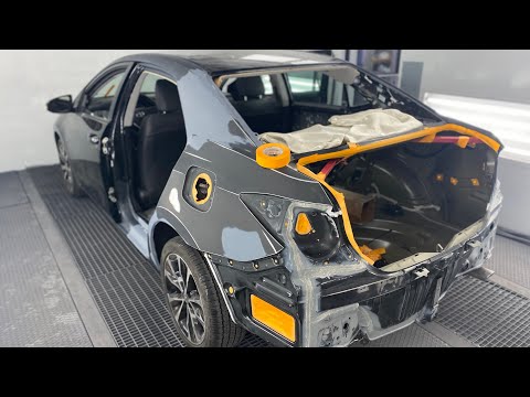 Видео: Как и где отрезать заднее крыло и как подогнать. Подгонка четверти. Кузовные в США