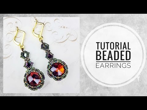 Видео: #МК - Серьги с применением риволи | #Tutorial - Earrings with the use of Rivoli