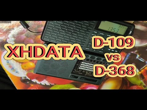 Видео: прийом на FM , XHDATA D-109 vs XHDATA D-368