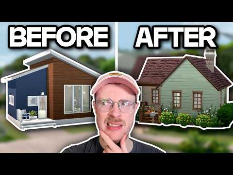 Видео: Я отремонтировал УЖАСНЫЙ стартовый дом в Sims 4!