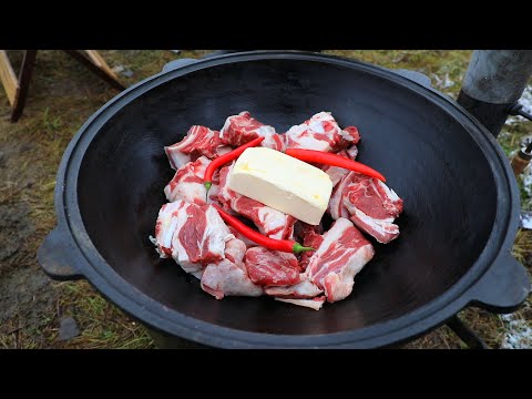 Видео: НИ ГРАММА ВОДЫ! ЭТО БЛЮДО КАЗАН ПРИГОТОВИТ САМ!