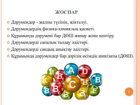 Видео: Құрамында дәрумендері бар ДӨШ талдау #QyzyqScience