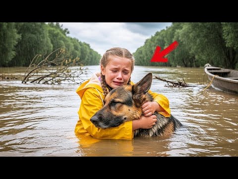Видео: Маленькая девочка спасла полицейскую собаку K9 от утопления — дальше случилось невероятное!