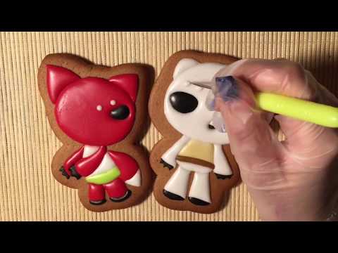 Видео: Имбирные пряники Роспись Айсинг Мимимишки Тучка