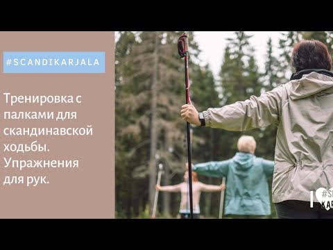 Видео: тренировка с палками для скандинавской ходьбы