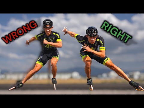 Видео: От плохого к хорошему катанию на роликовых коньках❗️Научитесь кататься на роликовых коньках мгнов...