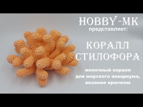 Видео: Коралл Стилофора крючком (авторский МК Светланы Кононенко)