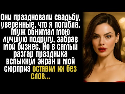 Видео: Они праздновали свадьбу, уверенные, что я погибла… Муж обнимал мою лучшую подругу, забрав бизнес...