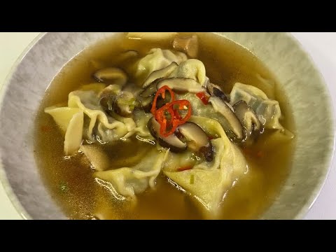 Видео: Вонтоны с говядиной. Вкусные китайские пельмени. Wontons with beef.