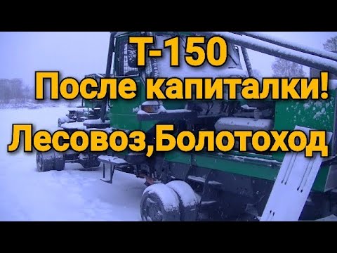 Видео: Т-150. После капиталки. Лесовоз, Болотоход. #РаботаВодителем