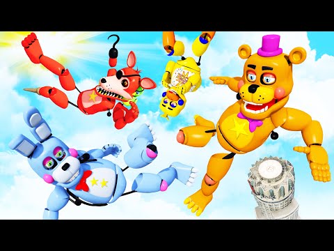 Видео: FNAF Рокстар Аниматроники: Безумные Рэгдоллы [GTA 5] - Серия 39