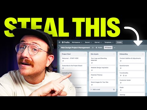 Видео: Полный процесс веб-дизайна: то, чему я научился за 10 лет, за 12 минут [бесплатный шаблон Trello]