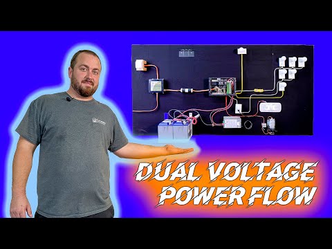 Видео: Электрические системы автодома: визуализация потока мощности 12 В и 120 В