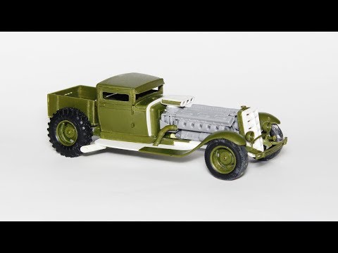 Видео: Обзор и сборка ГАЗ-ААА Звезда 1:35 переделка в хот-род