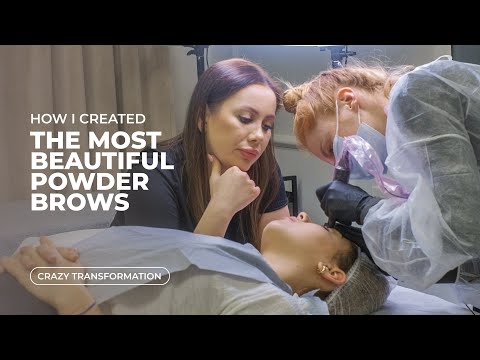 Видео: Как я создала самые красивые пудровые брови