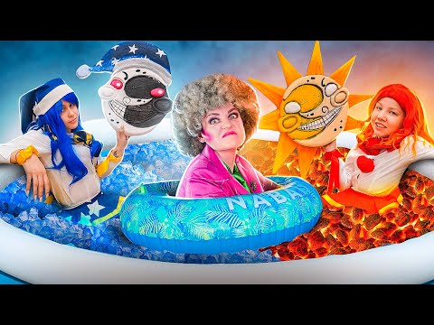 Видео: Я ПОПАЛА в ГОРЯЧУЮ и ХОЛОДНУЮ ШКОЛУ ФНАФ! Солнце и Луна ФНАФ АНИМАТРОНИКИ В ШКОЛЕ!