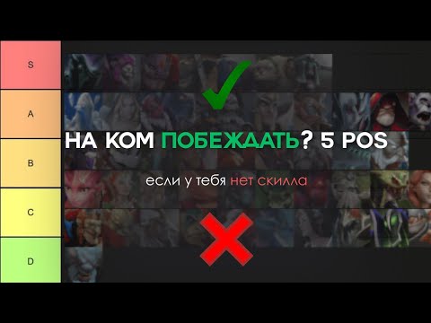 Видео: Лучшие персонажи для новичка в Доте 2 на 5 позицию или как побеждать на жетонах