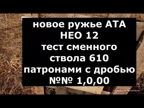 Видео: Новое ружье АТА НЕО 12. Сравнение сменных стволов.