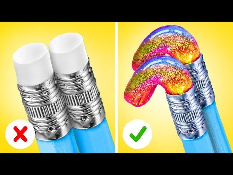 Видео: КРЕАТИВНЫЕ ЛАЙФХАКИ ДЛЯ ШКОЛЫ | Умные самодельные хитрости и советы от 123 GO! Series