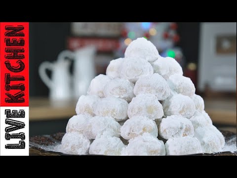 Видео: Если у вас есть мука масло и саха, сделайте лучшее миндальное печенье на Рождество !! Kourabiedes