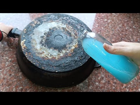 Видео: Пару Капель ДОБАВЬ СКОВОРОДУ ОТ НАГАРА ИЗБАВЬ #совет