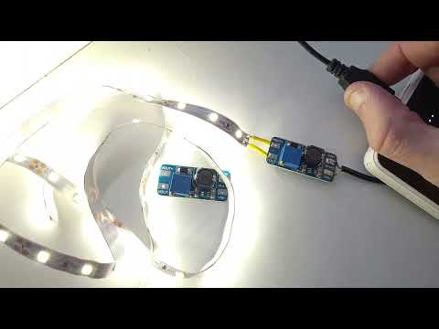 Видео: Підключаємо світлодіодну(LED) стрічку до павербанка.