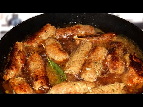 Видео: Как приготовить МЯСНЫЕ РУЛЕТИКИ из свинины - Мой Простой и Вкусный Рецепт