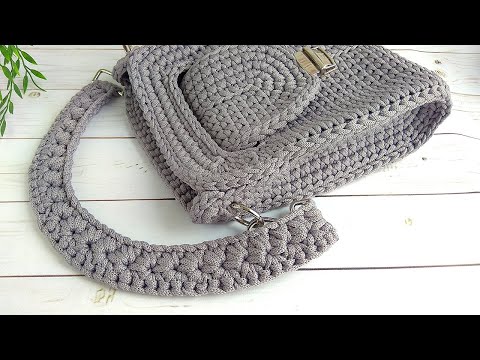 Видео: Самый простой вязаный ремешок МК – Ручка для сумки крючком - Ремень крючком - Мастер-класс крючком