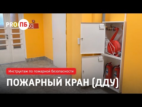 Видео: Инструктаж по пожарной безопасности. Пожарный кран (ДДУ)