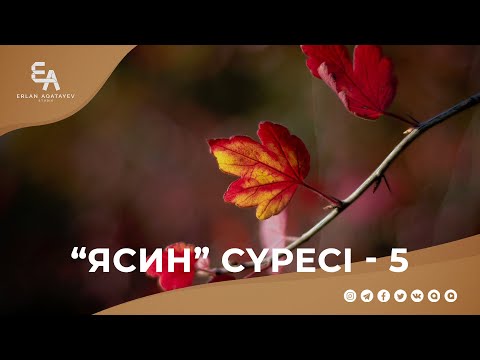 Видео: "Ясин" сүресі - 5: "Қорытынды аяттар" | Ұстаз Ерлан Ақатаев ᴴᴰ