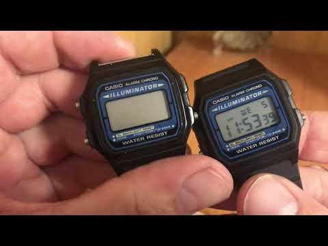 Видео: Вскрытие и обзор часов CASIO F-105