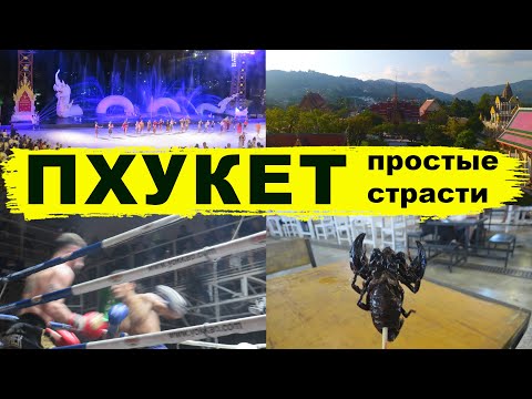 Видео: ШОК! СЪЕЛ СКОРПИОНА! Пхукет – чем заняться: шоу Сиам Нирамит, храм Чалонг, Муай-тай, Патонг
