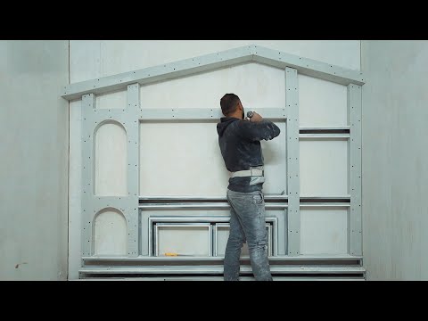 Видео: строительство небольшой дачи для ТВ из гипсокартона