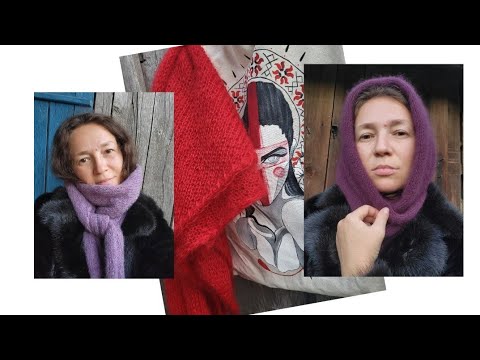 Видео: Майстер клас для початківців ХУСТИНА/БАКТУС спицями