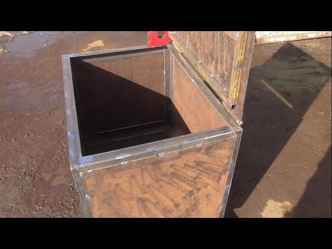 Видео: Как сварить вместительный, но лёгкий ящик, если нет листогиба. Хитрость гаражного сварщика