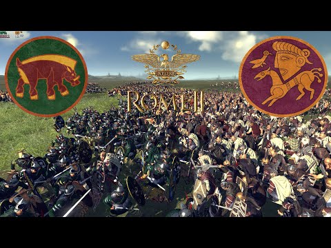 Видео: Total War: Rome II - Арверны vs Свебы.