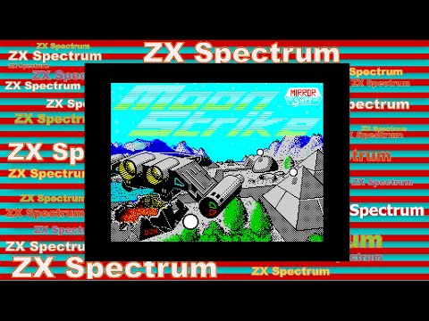 Видео: Ретро игры Moon Strike стрелялка / прохождение на ZX Spectrum