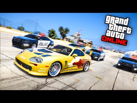 Видео: ПОЛИЦЕЙСКАЯ ПОГОНЯ ЗА СУПРОЙ ИЗ ФОРСАЖА В GTA 5 ONLINE! ПОЛИЦЕЙСКИЕ ДОГОНЯЛКИ В ГТА 5!