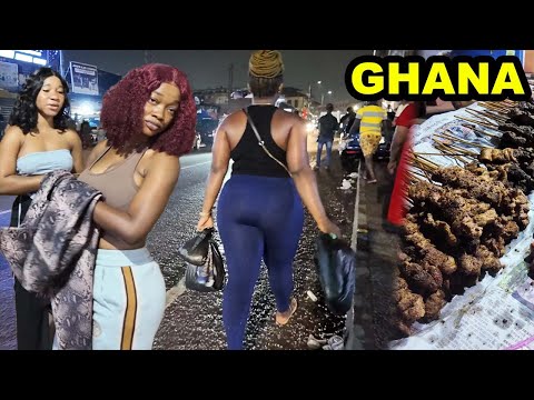 Видео: Ночная жизнь в африканской деревне (RAW) | Что происходит после наступления темноты в Гане, Кумас...