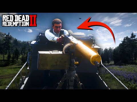 Видео: Троллинг игроков Red Dead с помощью пулемета Гатлинга