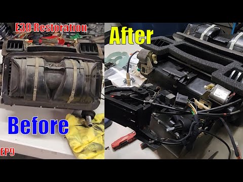 Видео: Реставрация E30 EP9 | Реставрация блока обогревателя E30 / блока HVAC