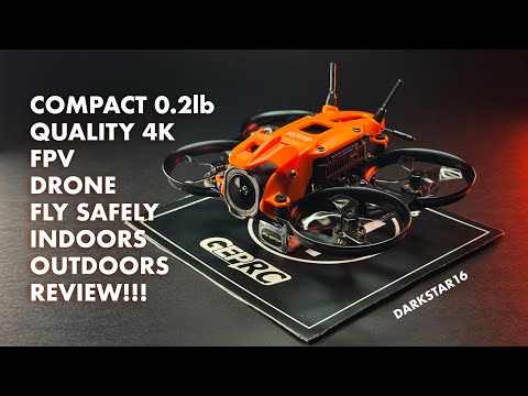 Видео: Обзор GEPRC DarkStar16 DJI O4 PRO | Небольшой FPV-дрон. Безопасные полеты в помещении и на улице ...