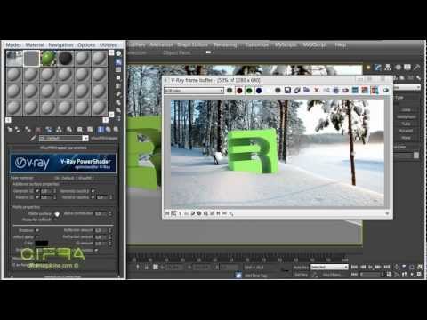 Видео: Материал VrayMtlWrapper. Монтаж 3d объекта в фотографию