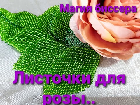 Видео: ЛИСТЬЯ ИЗ БИССЕРА. ПОШАГОВЫЙ МАСТЕР-КЛАСС ..