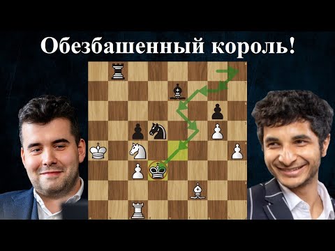 Видео: Сантош Видит  - Ян Непомнящий 🏆 Турнир претендентов 2024 ♟ 11 тур ♟ Шахматы