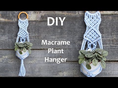 Видео: DIY Macrame Plant Hanger Tutorial | DIY Macrame Wall Hanging Tutorial | Макраме Кашпо Для Цветов