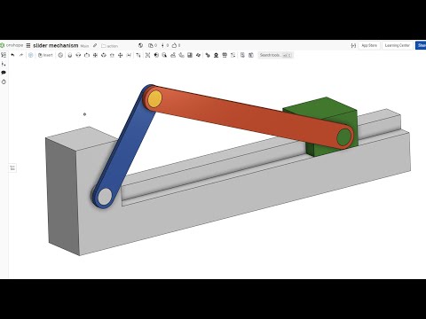 Видео: Создайте идеальный кривошипно-ползунковый механизм с помощью Onshape и Revolute Mates!